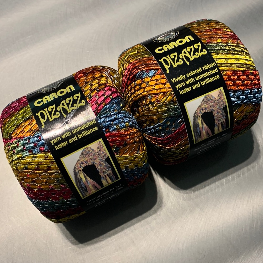 Caron Pizazz Birthday-2 Skeins-NEW